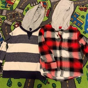 2 boys long sleeve shirts